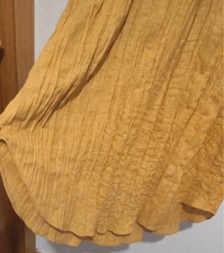 Vestido túnica mostaza amarillo talla oversize