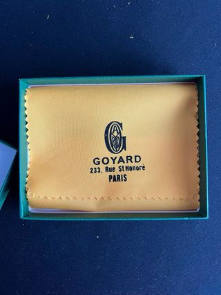 Porta carte Goyard grigio con scatola nuovo