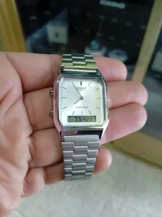 CASIO VINTAGE EDGY PLATEADO/ NEW VERSION/REBAJAS