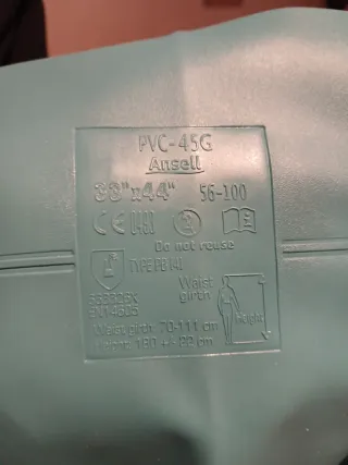 Grembiule PVC Ansell per travasi