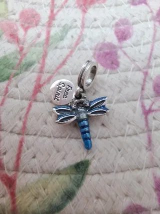 Charm Colgante Doble Libélula