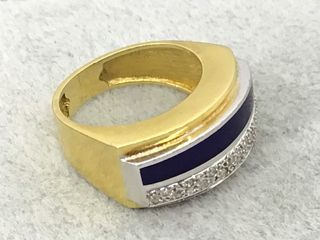 anillo oro 18k con diamante