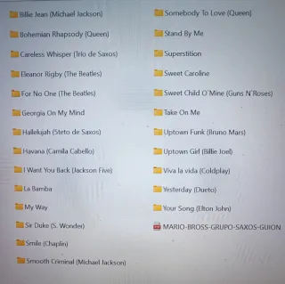 Partiture per gruppo di sassofoni!!