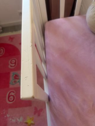 Cama casita blanca