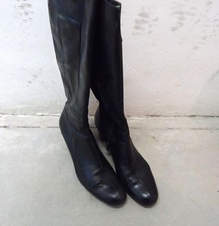 Botas de tacón negras talla 43