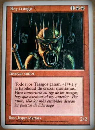 Carta Magic Rey Trasgo cuarta edicion goblin king