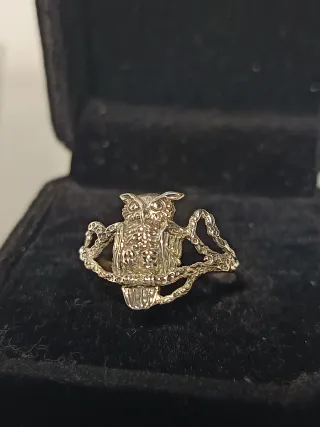 Anillo Plata Ley Búho