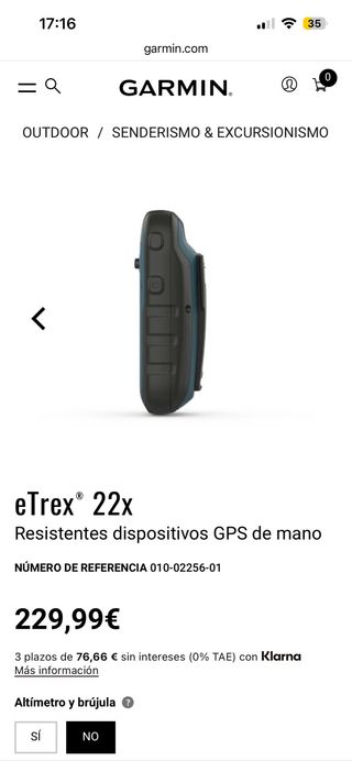Garmin eTrex 22x GPS