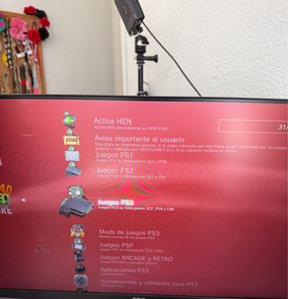 PS3 Fat 1TB con juegos PS1, PS2, PS3