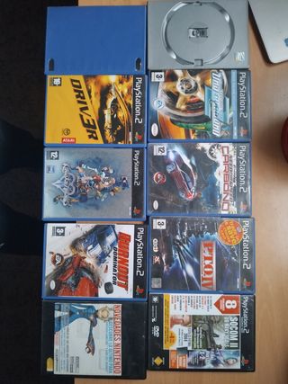 Pack 20 juegos ps2 cajas, manuales, 1demo
