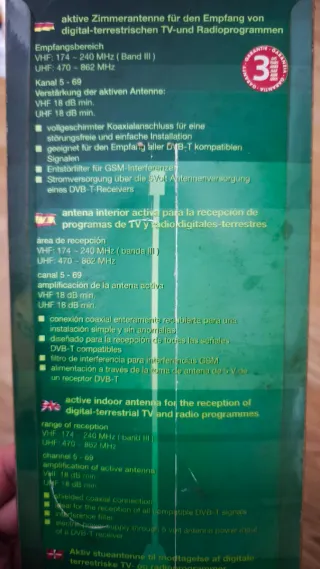 Antena DVB-T Activa SilverCrest  Interior