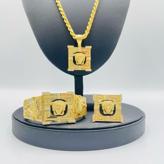 SELLO CUADRADO MEDUSA ONIX Y CIRCONITAS