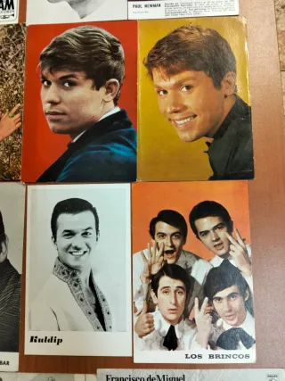 18 Postales Músicos Años 60-70