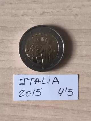2 Monete da 2 Euro Italia 2009 e 2015
