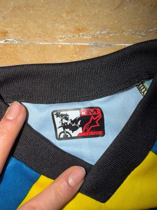 Conjunto Motocross Beta Niño Azul/Amarillo