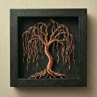 Cuadro Árbol Bonsái Alambre