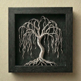 Cuadro Árbol Bonsái Alambre