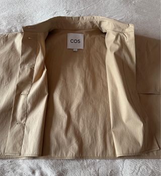 COS Cappa Trench Beige Oversize Taglia Unica