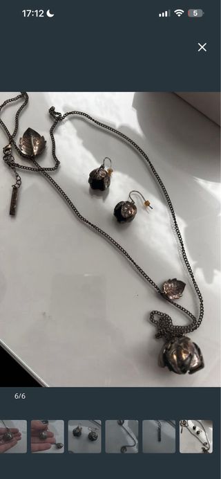 Conjunto Bimba y Lola collar y pendientes