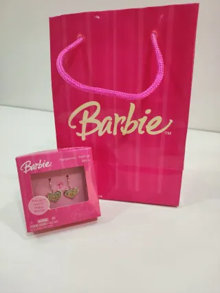 Pendientes Barbie Corazón Plata 925