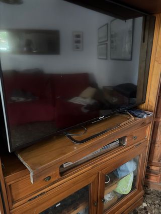 Mueble TV madera con puerta