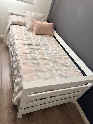 Cama individual 90x190 + colchón