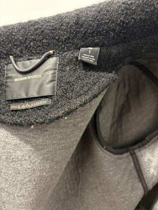 Abrigo Maison Scotch Negro