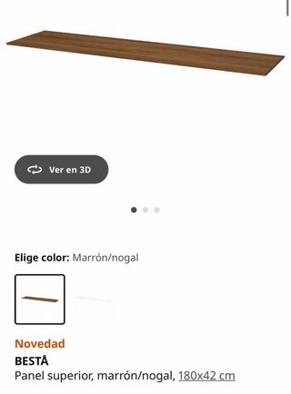 Panel o Sobre Mueble Besta Nogal