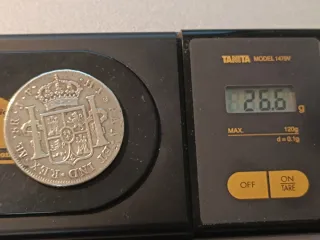 8 Reales Plata Fernando VII. JP Lima