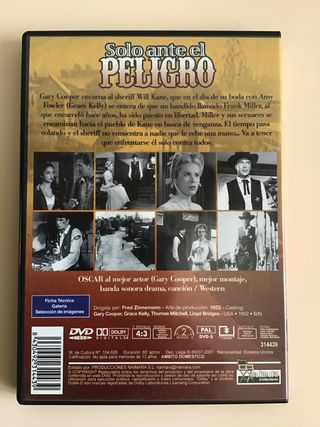 Solo ante el peligro DVD - Gary Cooper