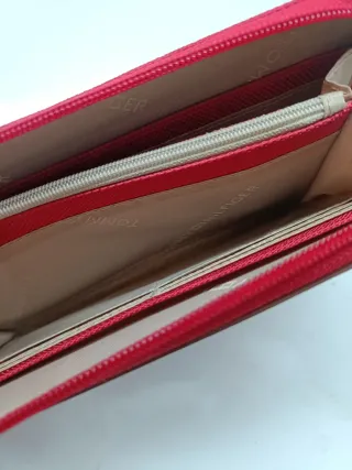 Cartera Tommy Hilfiger Roja y Marrón