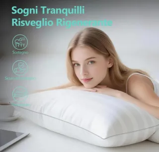 Set 2 Cuscini Letto Lullabeau 50x70 cm Nuovi