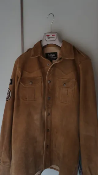 Giacca Camoscio Vintage Warson Motors L