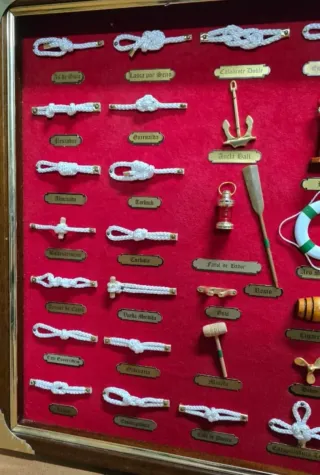 Cuadro Náutico Nudos Marinos Sin Cristal