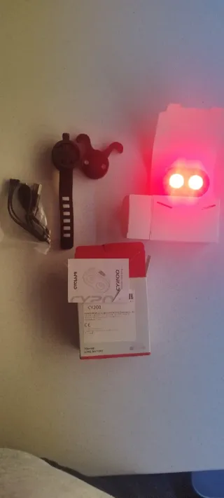 Luz bici advertencia