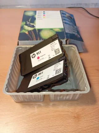 Cartuchos Tinta HP 951 Cyan y Magenta
