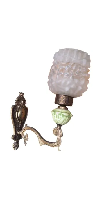 Applique vintage oro e verde