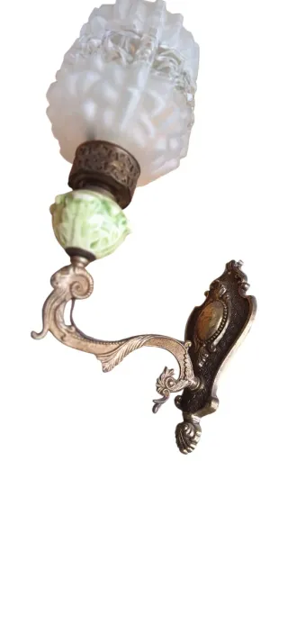 Applique vintage oro e verde