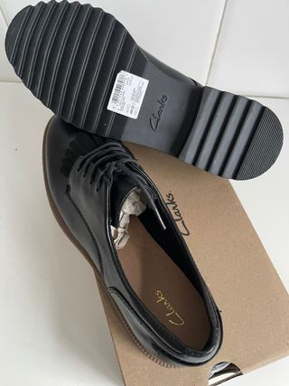 Zapatos Clarks Negros Mujer