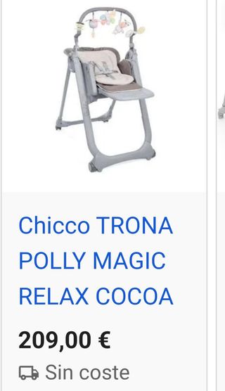 Trona-Hamaca-Silla Polly Magic Chicco Evolutiva