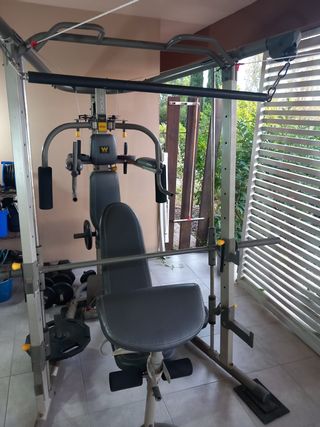 Multiestación Weider C700 + Pesas Olímpicas