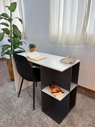 Escritorio moderno blanco y negro + Envio