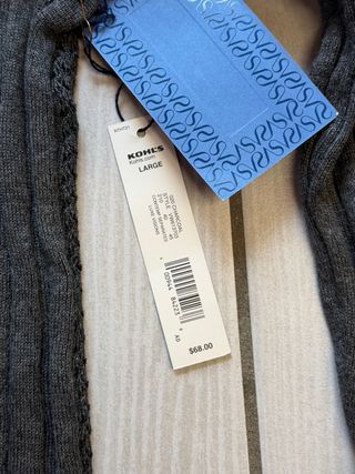 Cardigan Vera Wang grigio e nero