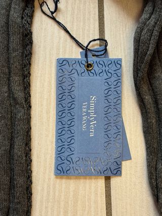 Cardigan Vera Wang grigio e nero