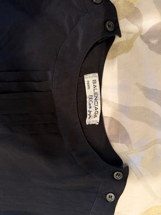 Blusa Balenciaga Paris Vintage Negra