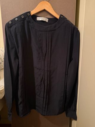 Blusa Balenciaga Paris Vintage Negra