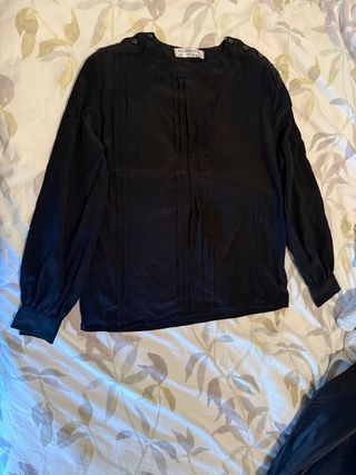Blusa Balenciaga Paris Vintage Negra