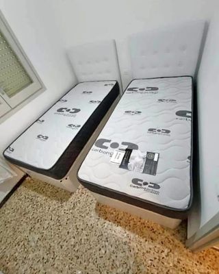 Canapé abatible con colchones Viscoelastica