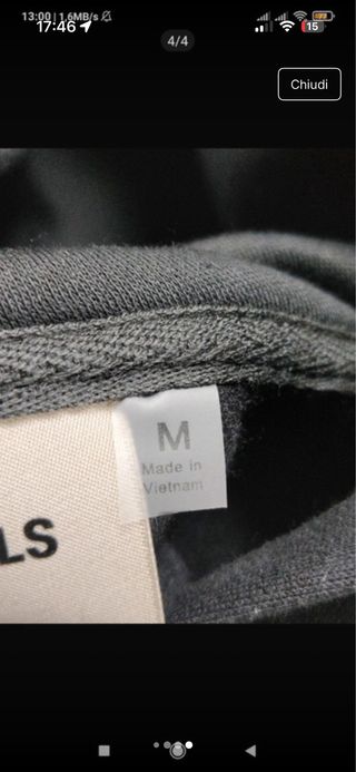 Felpa Fear of God Essentials nera