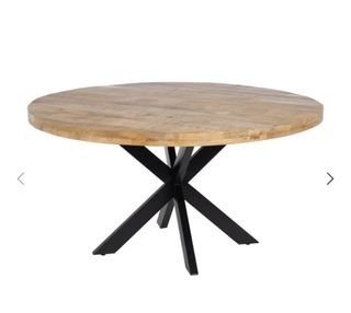 Mesa Comedor Madera Mango y Metal. Nueva exposcion